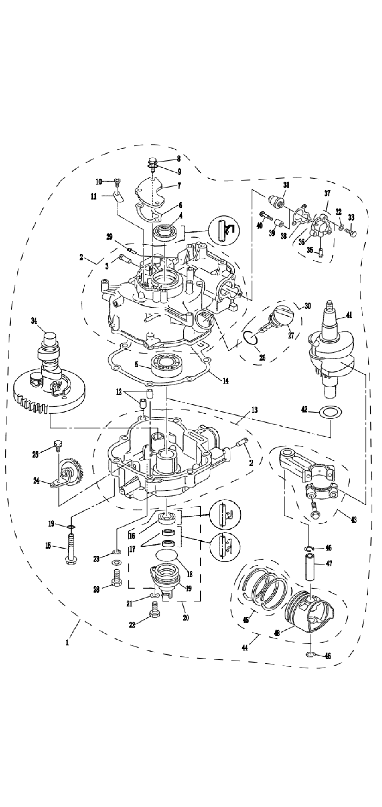 Двигатель в сборе (ремкомплект) - Engine assy (repare kit)