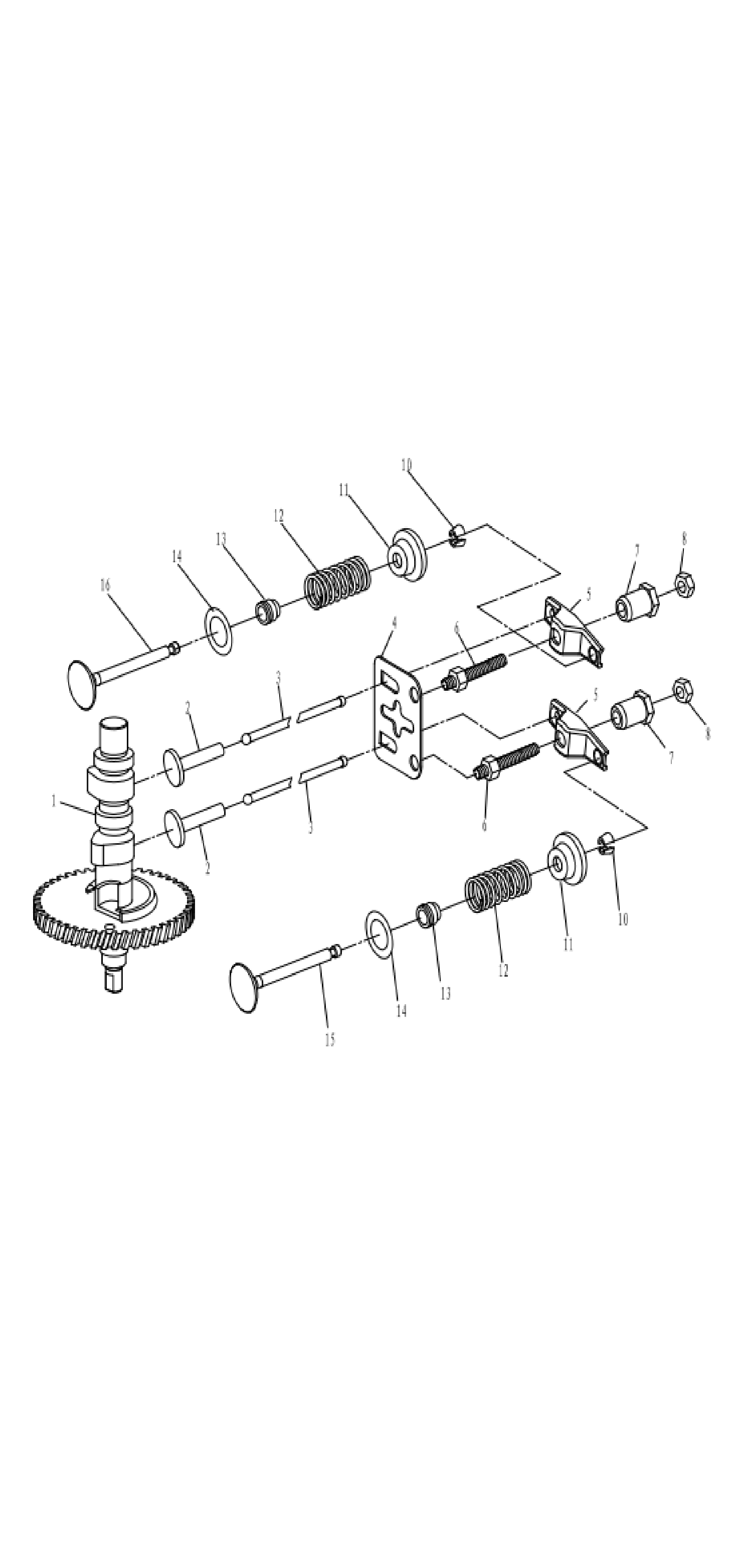 Распределительный вал и клапана - Camshaft & valve